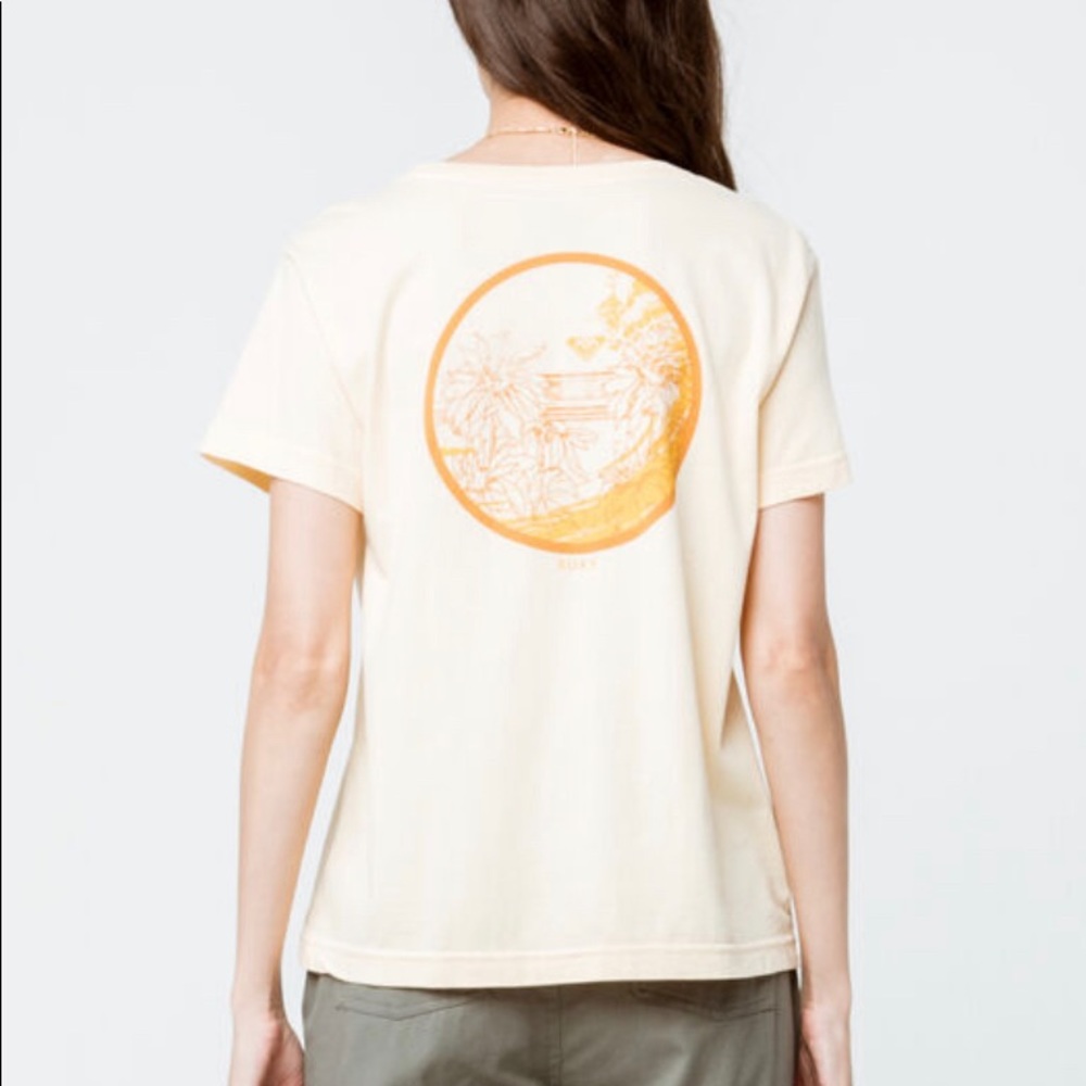 Tilly’s ROXY Back In The Day Yellow T-Shirt